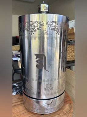 Gorgeous Large Electric Tibetan Mani Prayer Wheel-Stainless Steel 2,444m Sutras